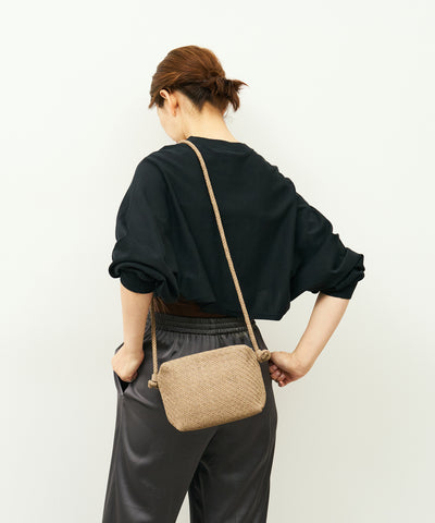 #60/ バレルショルダーS（marron beige）/ 羊革・シープメッシュ