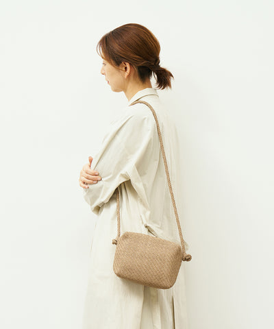#60/ バレルショルダーS（marron beige）/ 羊革・シープメッシュ