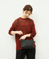 #60/ バレルショルダーM（black）/ 羊革・シープメッシュ
