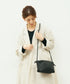 #60/ バレルショルダーM（black）/ 羊革・シープメッシュ