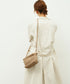 #60/ バレルショルダーM（marron beige）/ 羊革・シープメッシュ