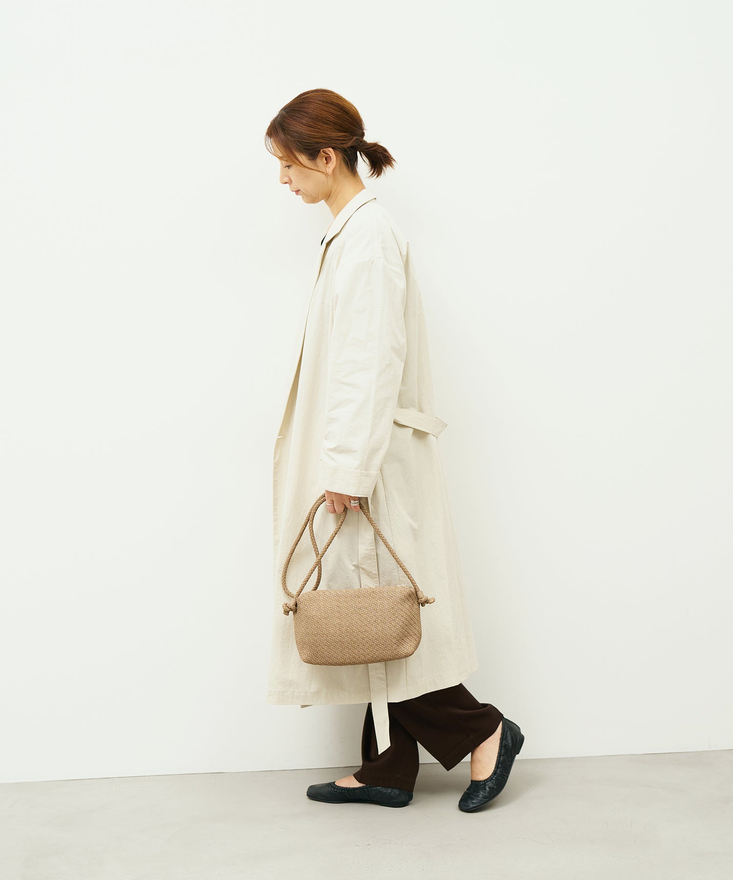 【新品】NOUER メッシュ 2WAYバッグ ベージュ/ブラック ヌエール nouer 2wayメッシュトートバッグ （ブラック