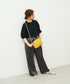 #60/ バレルショルダーM（mustard）/ 羊革・シープメッシュ