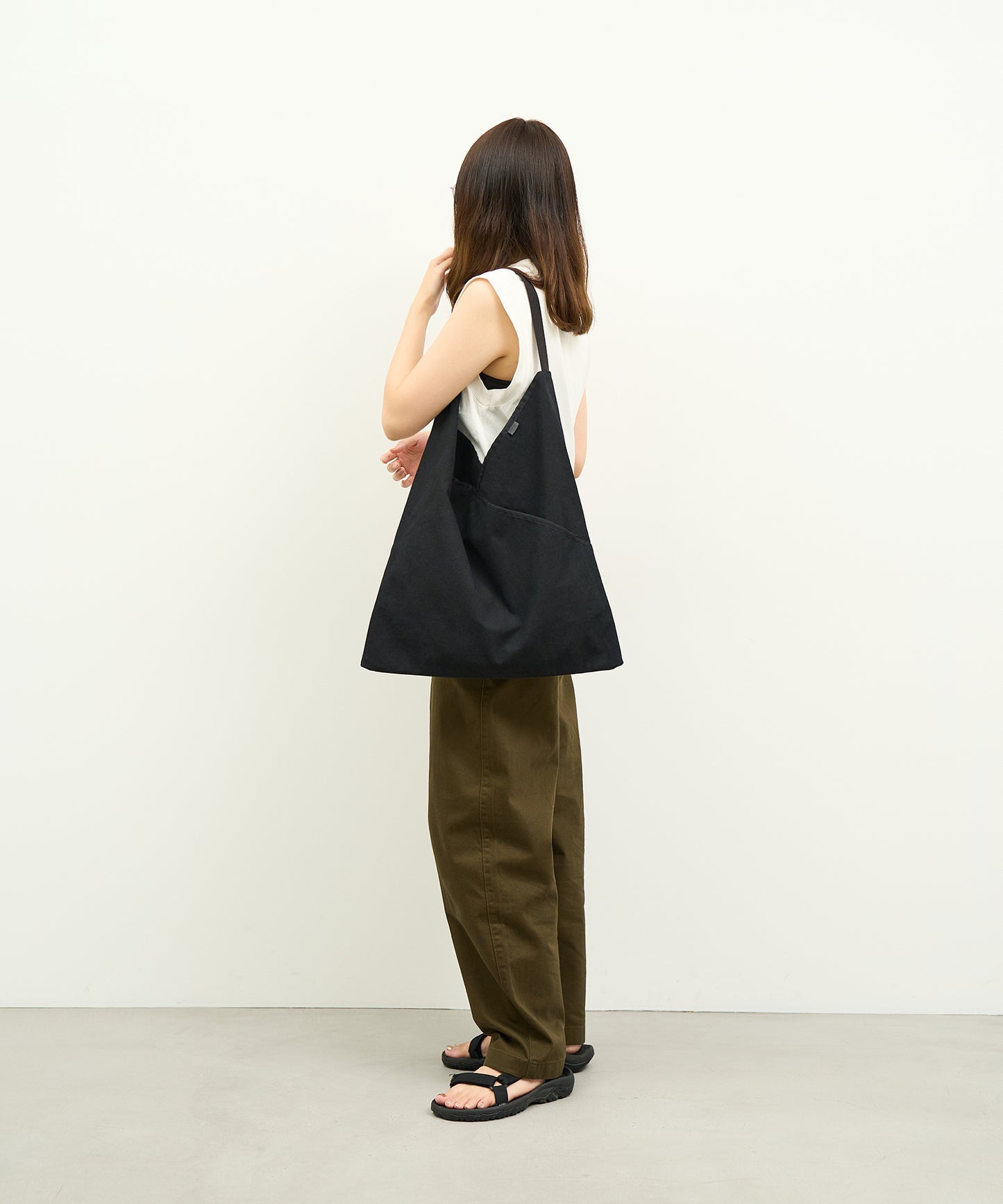 sold out / #75/ ハンモックサック（fade black）/ WASHABLE COTTON