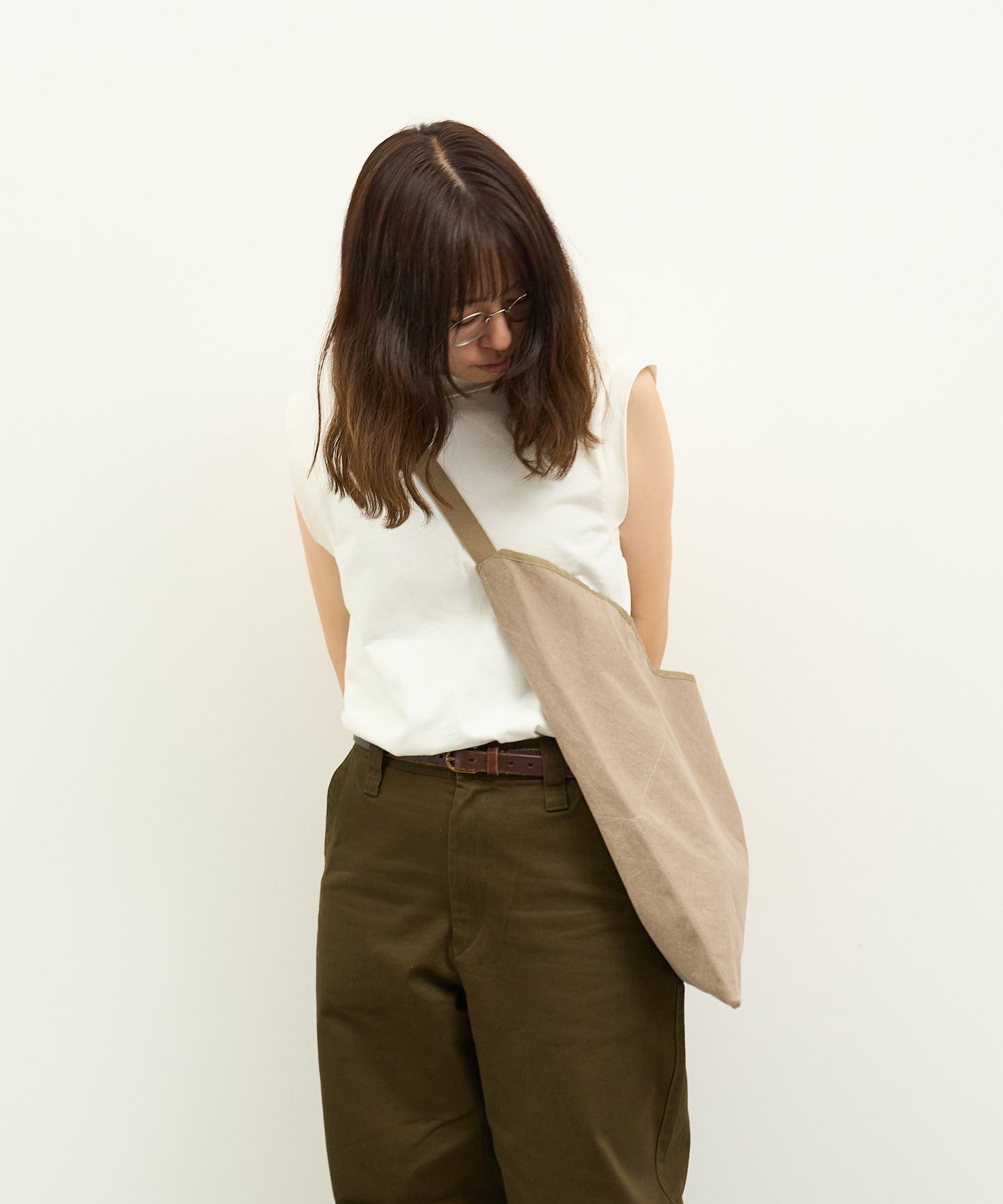 sold out / #75/ ハンモックサック（sand gray）/ WASHABLE COTTON