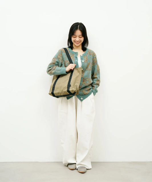 #86/ ベルトライントート（sage gray）/ WRINKLE NYLON - REN