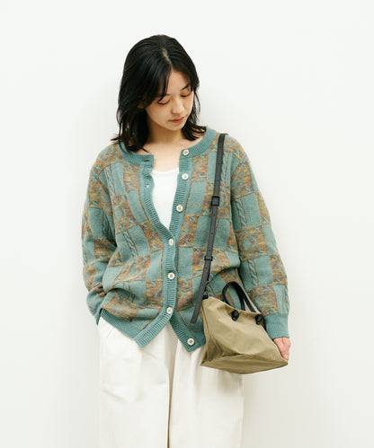 #86 / 2wayミニボストン（sage gray）/ WRINKLE NYLON