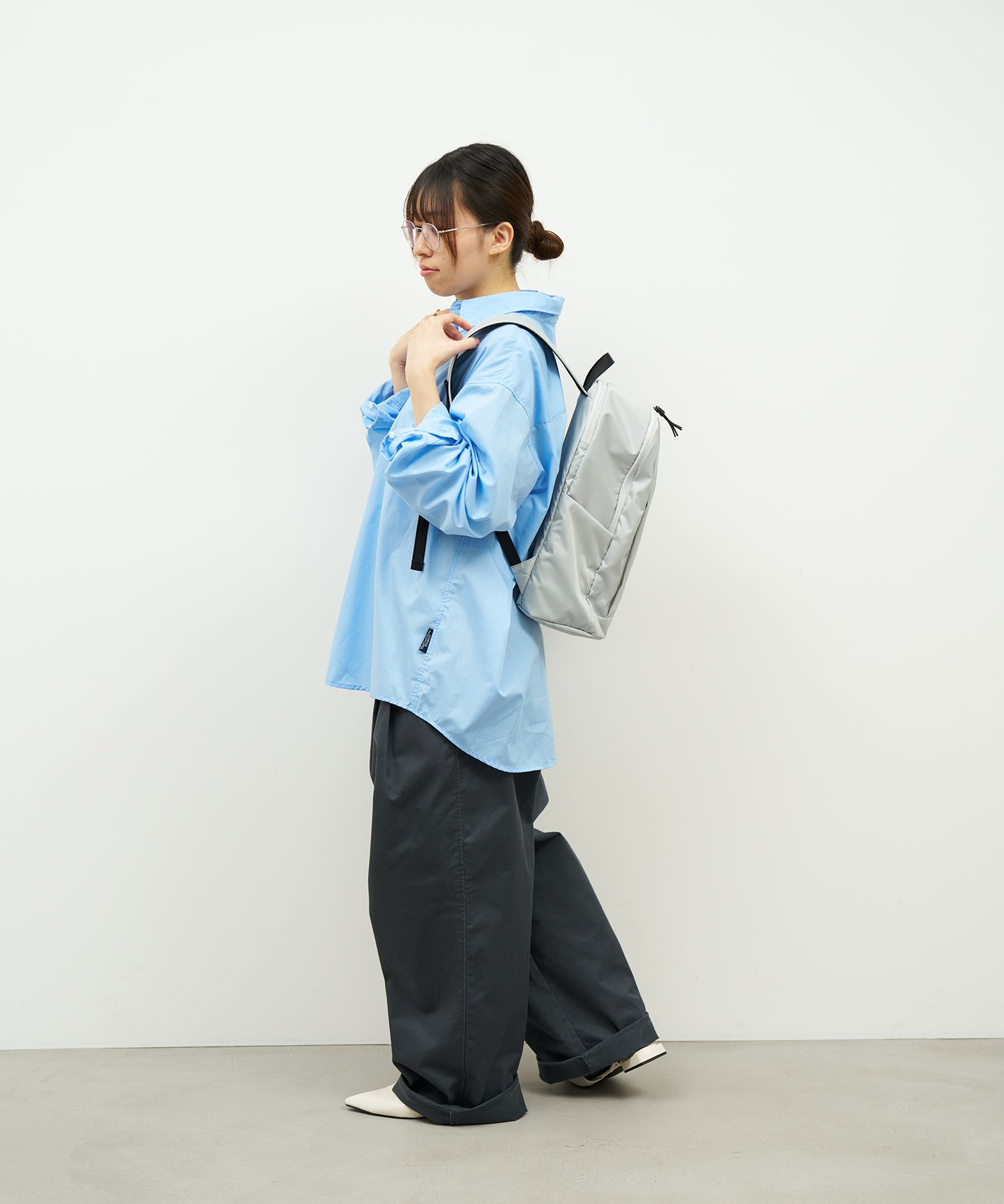 #87/ ライズパック 16L（silver gray）/ Basic Nylon
