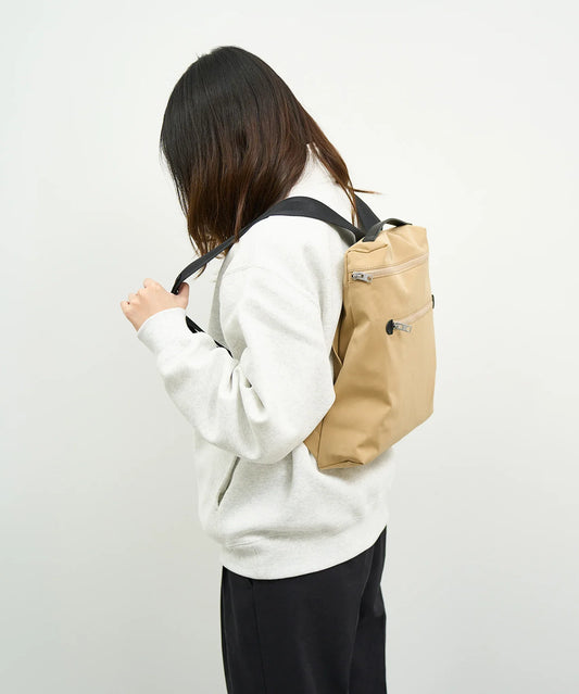 【6/3納品】#89/ フラットリュック(beige)/ MILspecsNYLON - REN