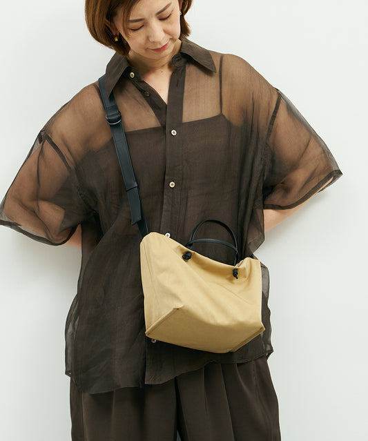 #89/ 2wayミニボストン（beige）/ HD NYLON