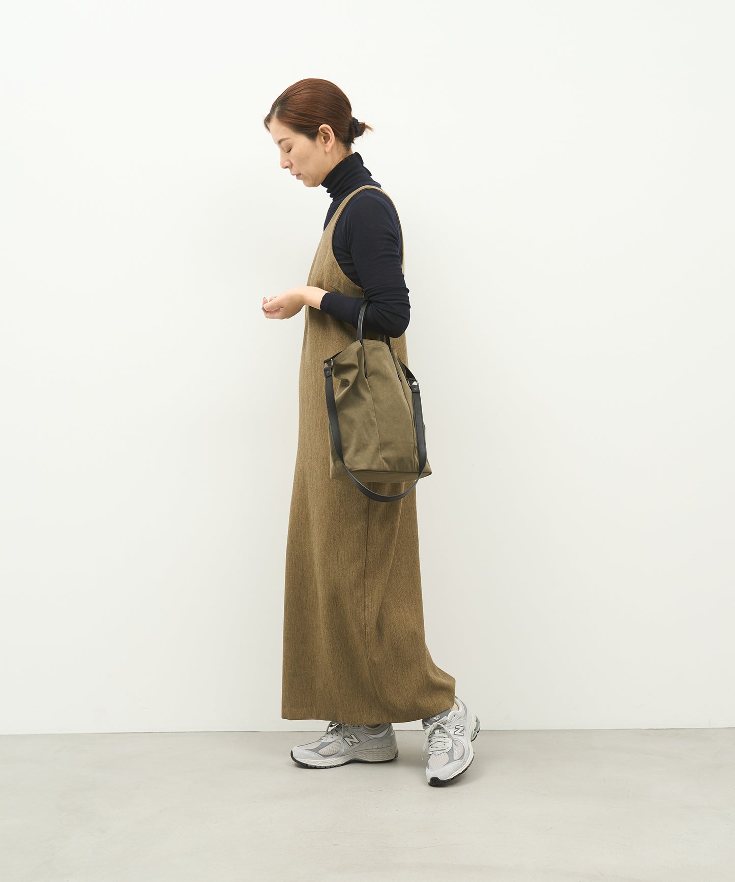 《10%off ~10/14》#89/ フレームトート 2way / Khaki