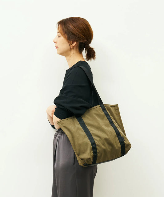 #89/ ベルトライントート（khaki）/ HD NYLON - REN