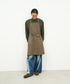 #74/ ユニエプロン（Logwood gray）/ NATURE DYE