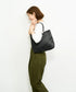 【26SS】#57/ メルカドショッパー（black） / 牛革・バッファローメッシュ - REN