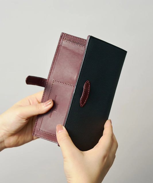 #49/ アドレスウォレット(black) / 牛革・バブルカーフ