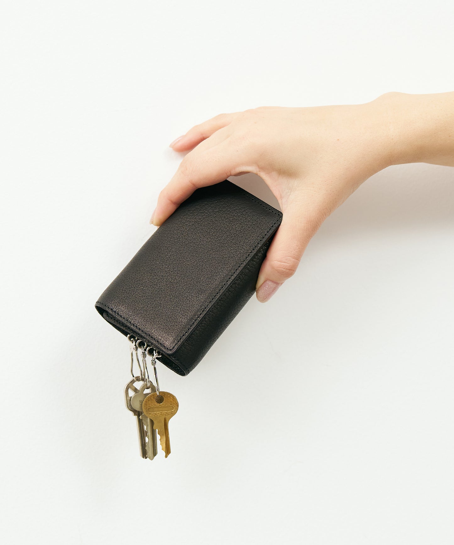 #55 / キーマージウォレット（black）/ 牛革・ベビーバッファロー