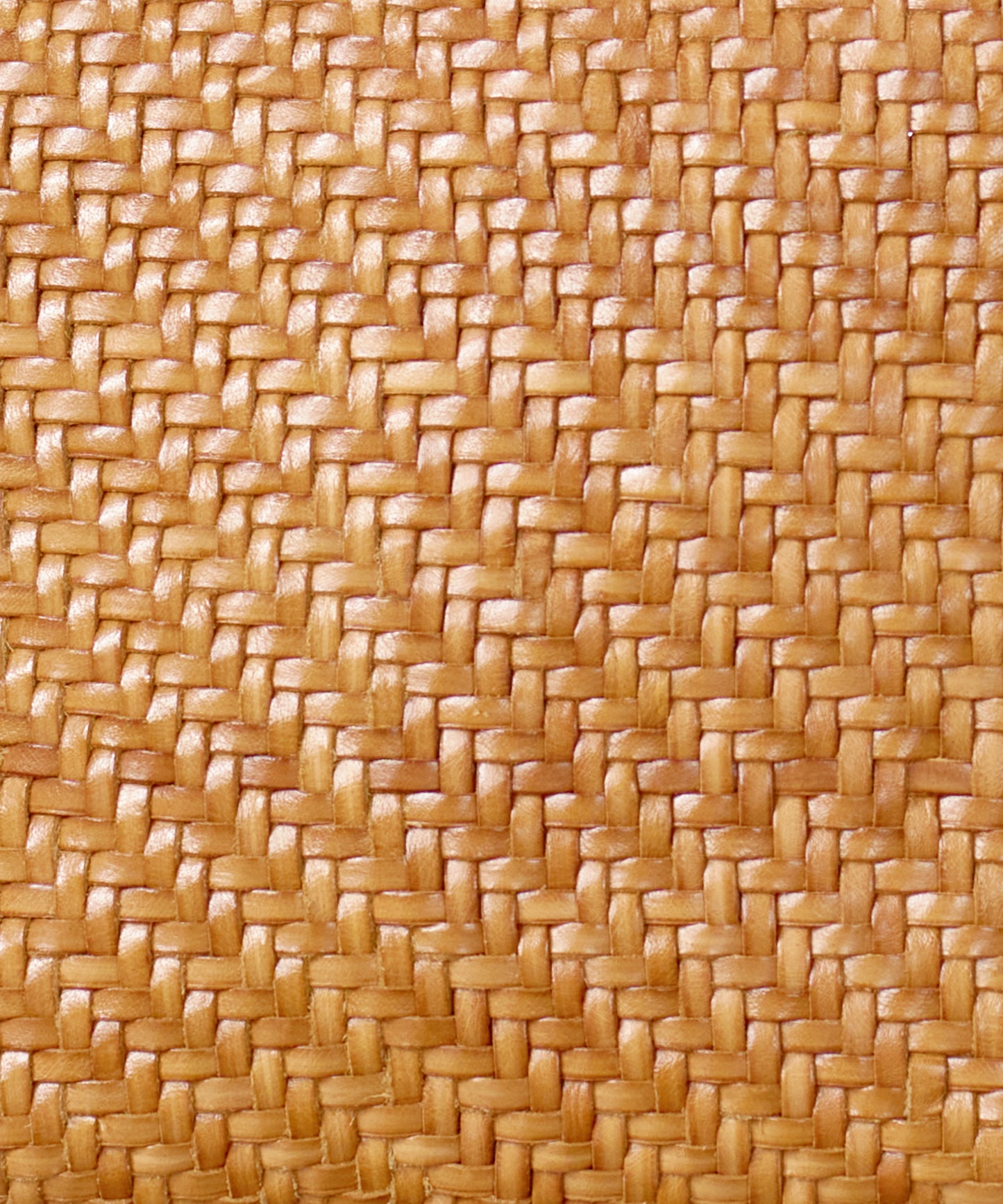 #57/ メルカドトート M（vintage tan）/ 牛革・バッファローメッシュ