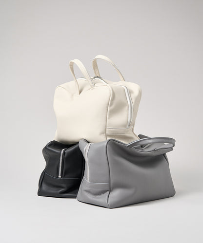 ivory / black / ash gray