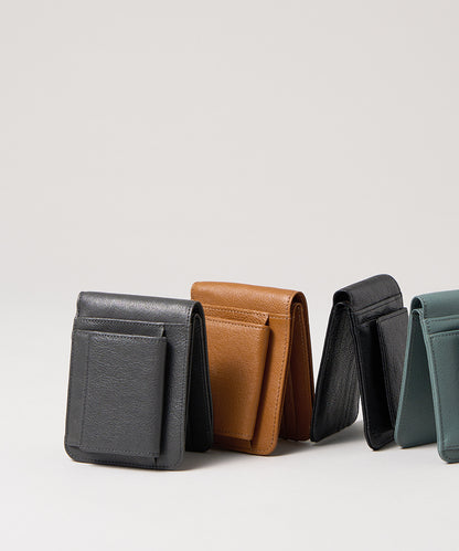 charcoal /camel / black / peacock green
